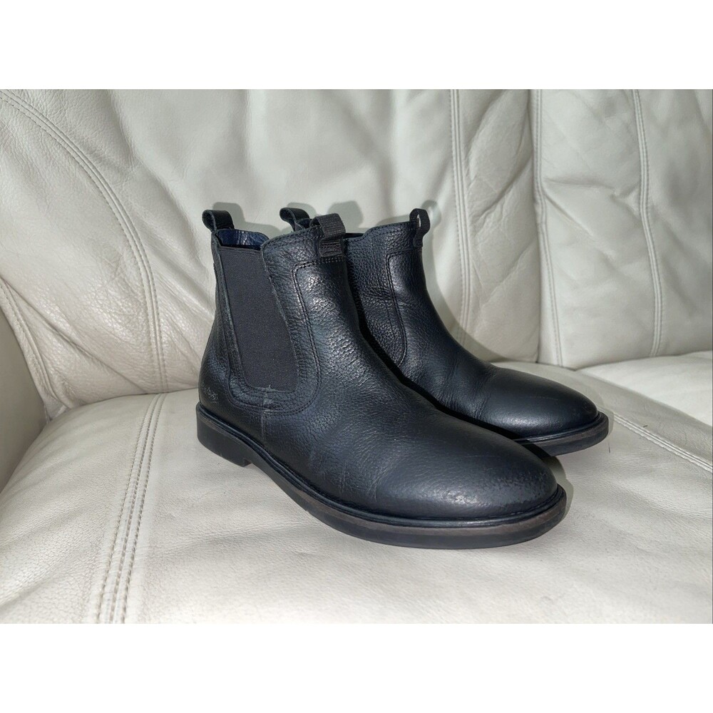 Zara  Ankle Boots Womens Size 37 Chelsea Faux Leather Black